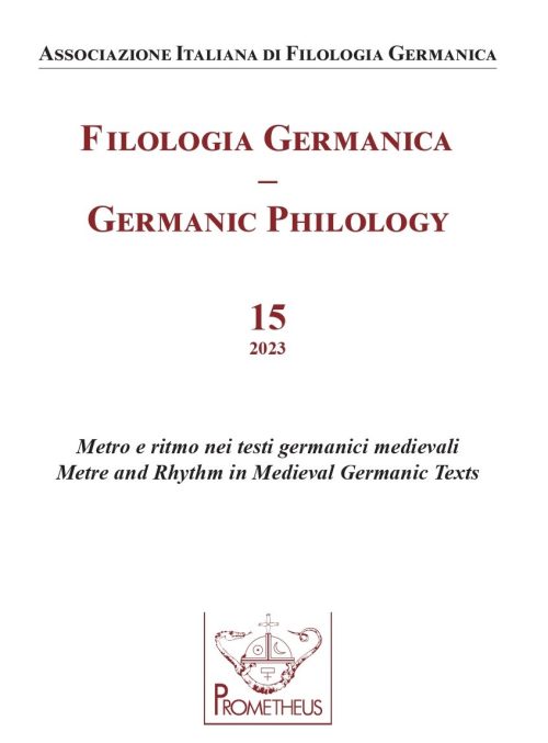Copertina Filologia Germanica numero 15 del 2023