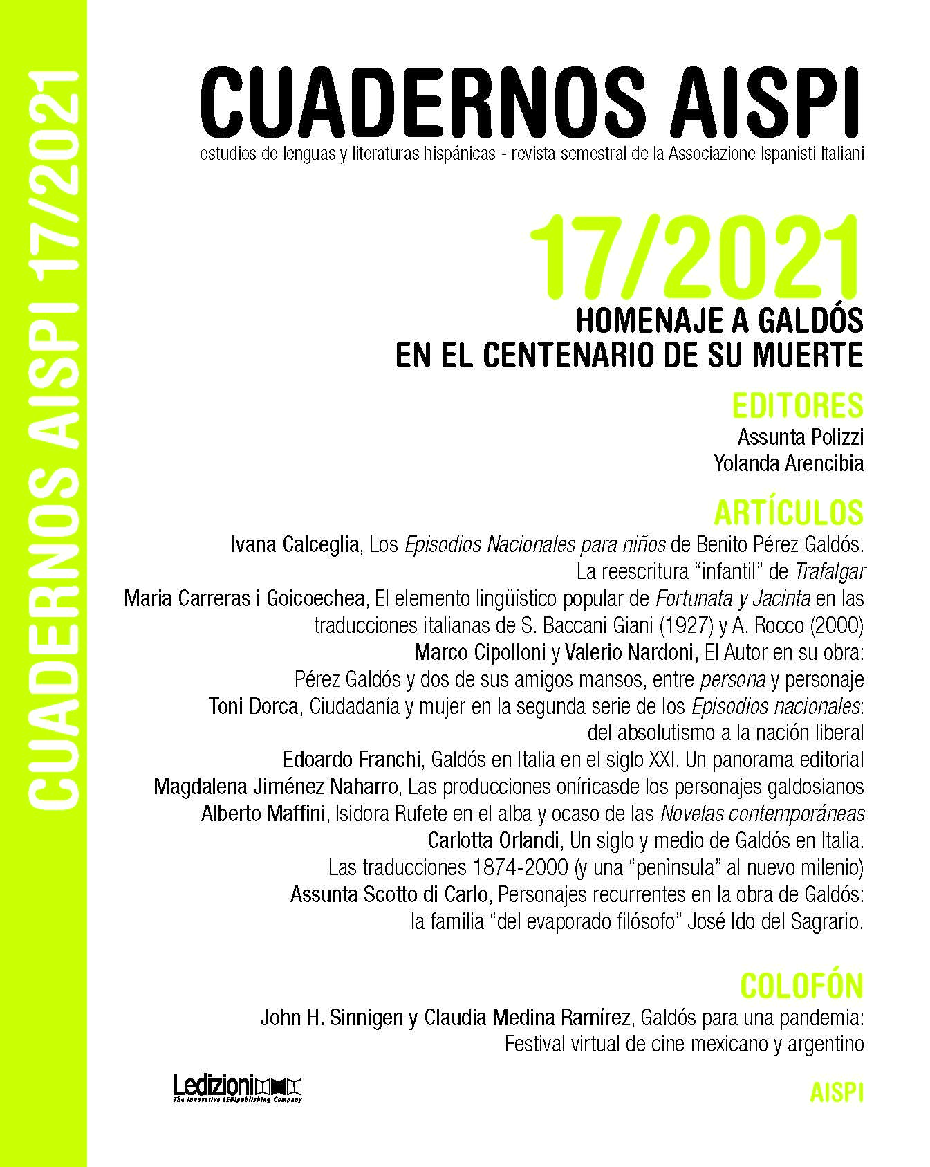 					View Vol. 17 No. 1 (2021): Homage to Galdós on the centenary of his death
				